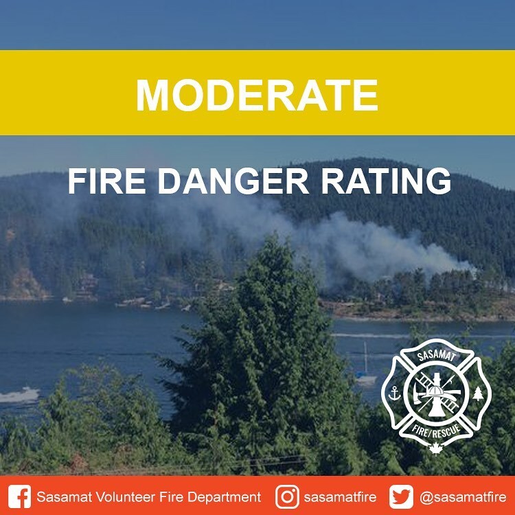 The Fire Danger Rating has been moved to Moderate. A reminder that campfires are not permitted in Belcarra at any time, and a permit is required for any campfires in Anmore. Stay turned for a further update on the forest fire crews were out fighting this… instagr.am/p/CsR3eAQyrlq/