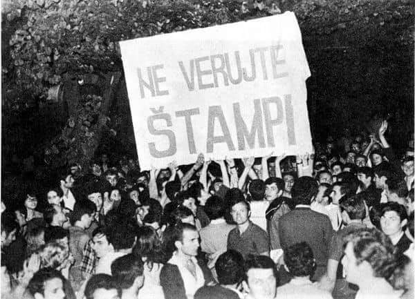 Studentski protesti u Beogradu, 1968.