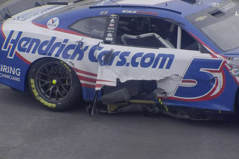 BoziTatarevic's tweet photo. NASCAR is making improvements to the right side door bar structure on the Cup cars as a result of the Kyle Larson incident at Talladega.

Let's talk about what happened and how they're making changes to make the car safer in a short thread. https://t.co/GvOyYk9j5n