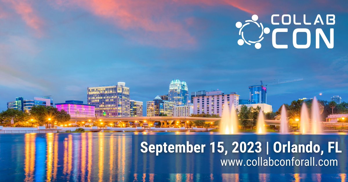 If you're looking for a reason to plan a vacation, this is it! Meet us in Florida for #CollabCon2023 and a deep dive into #Collaboration.

Early bird tickets on sale - #CallForSpeakers is open. Learn more at collabconforall.com. #CFS #ITConference