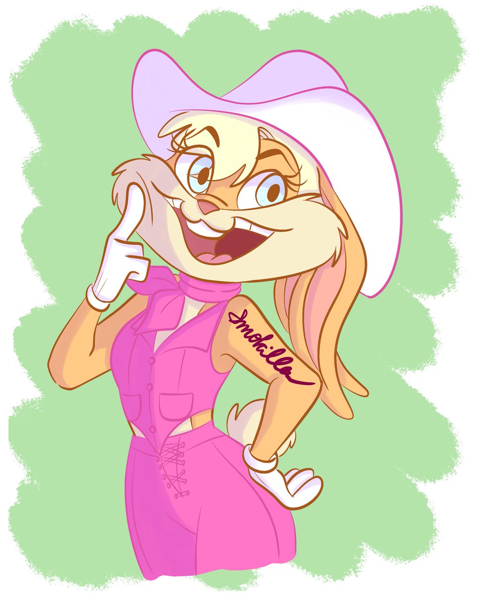 I think she would rock this cowboy outfit from the upcoming Barbie movie #looneytunes #lolabunny #fanart
