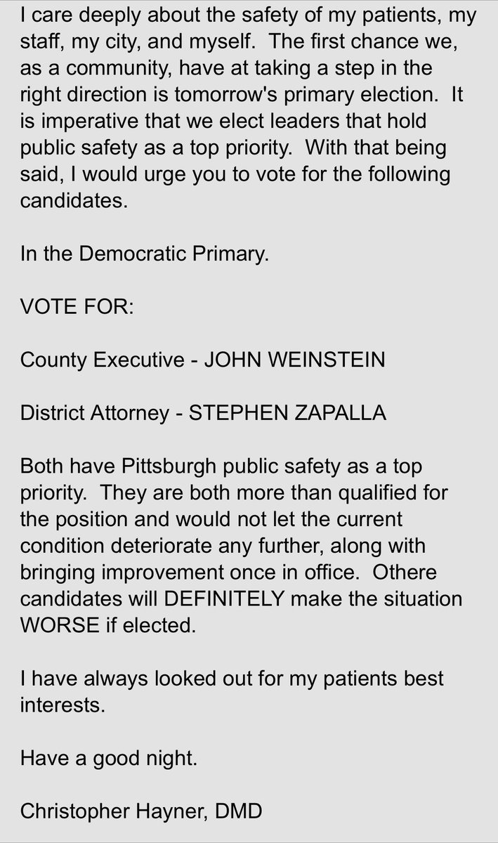 Make dentistry great again, I guess.