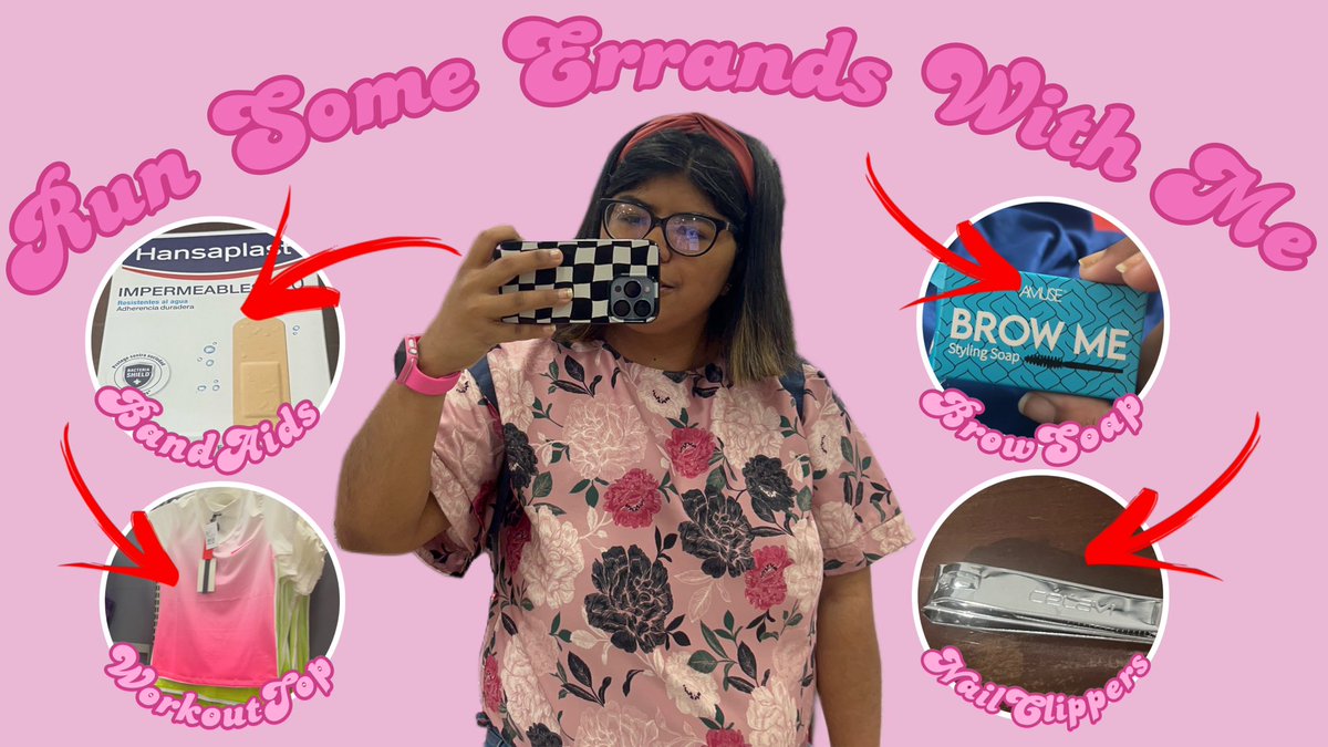 sunflwrlouiis's tweet photo. This is the thumbnail for my new YouTube video Iโm editing tomorrow, itโs a vlog I filmed of some errands I had to do , best thumbnail Iโve ever done so proud of myself ๐ฅบ#youtuber #bestthumbnailever https://t.co/ZEo4J2FQwP