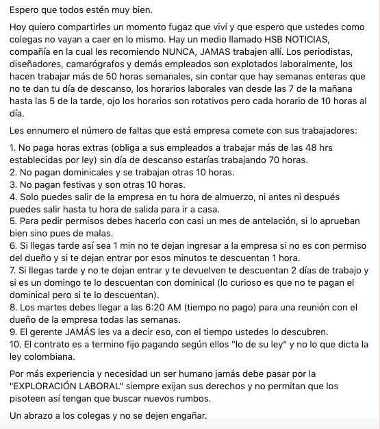 minino1601's tweet photo. Señores @HSBnoticias les hablan.
Que horror el nivel de explotación laboral para con sus colaboradores
¿Algo que se pueda hacer aquí respetado viceministro @PalmaEdwin ? https://t.co/q1nRtTHSwv