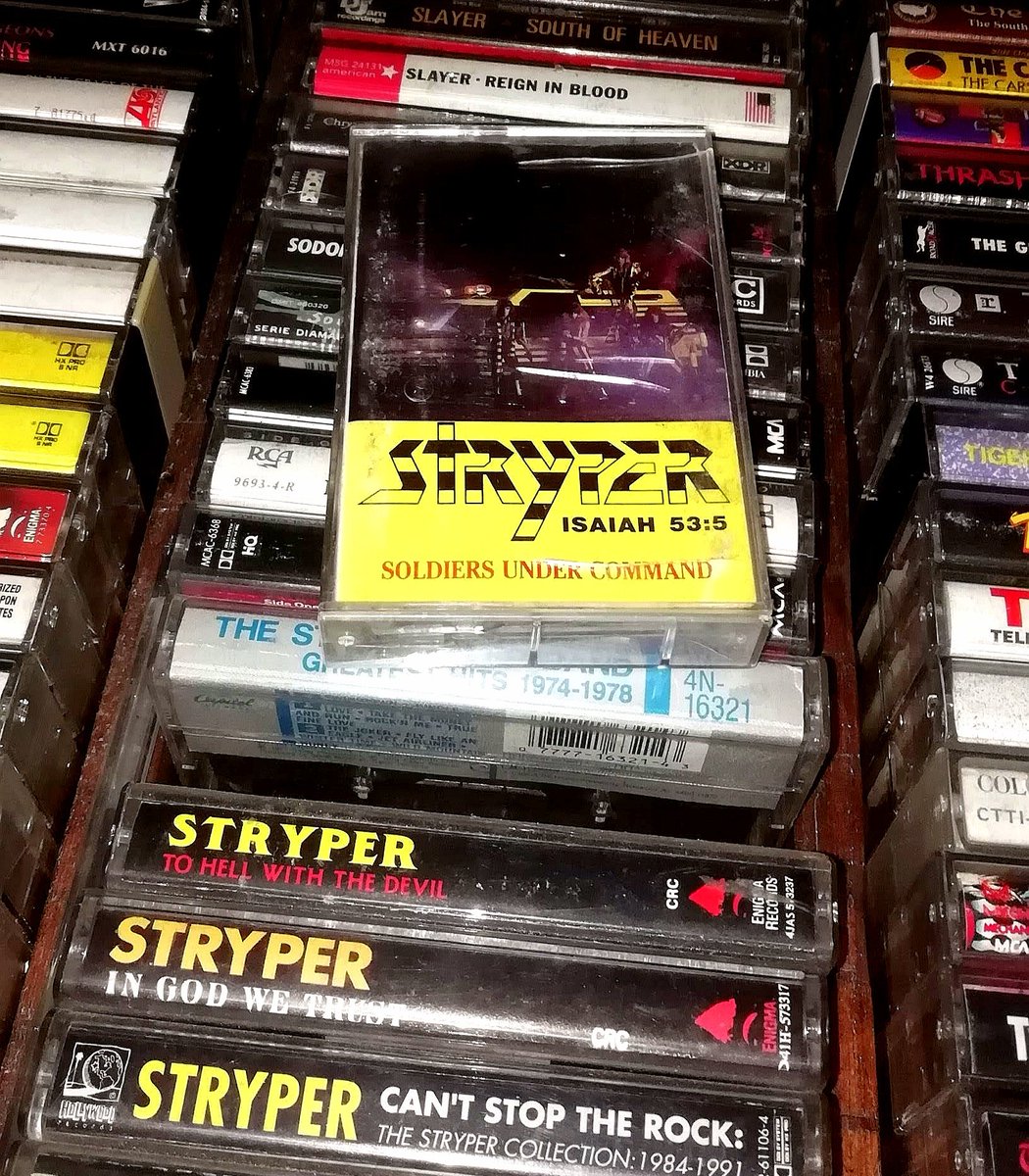 gilvaldez76's tweet photo. 15 de Mayo de 1985, @Stryper lanzó su segundo álbum "Soldiers Under Command". Fue el primer álbum de metal cristiano en alcanzar el récord de oro .
#TogetherAsOne
#SoldiersUnderCommand
#ReachOut
#TheRockThatMakesMeRoll
🤘🏻😎 https://t.co/STrCR0EfFj