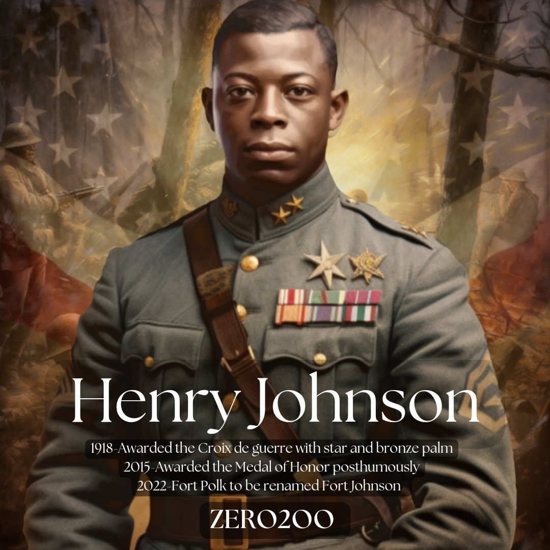 Day 106-Honoring William Henry Johnson, a true hero of World War I. His bravery as a Harlem Hellfighter remains an inspiration. 
 #WilliamHenryJohnson #WWIHero #HarlemHellfighters #legendsinlivingcolor