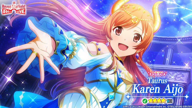 🐂Introducing Taurus Karen Aijo🐂

The constellations shining in the sky will lead you, shooting star, to tomorrow. In sixth position is Karen Aijo who embodies the constellation of Taurus. She portrays his passion with all her might.🌠♉️

#RevueStarlight #Starira