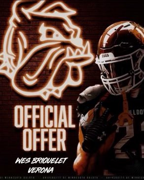After a great visit, I’m blessed to have received an offer from The University of Minnesota Duluth!
<a href="/UMD_Football/">UMD Football</a> <a href="/VeronaWildcatFB/">Verona Area Wildcat Football</a> 
@travisWSN <a href="/MJ_NFLDraft/">Mark Johnson</a> <a href="/CatsCoachRiley/">Andrew Riley 🏈</a> <a href="/Coach___Kelly/">Thomas Kelly</a> <a href="/CoachLukeOlson/">Coach Luke Olson</a>