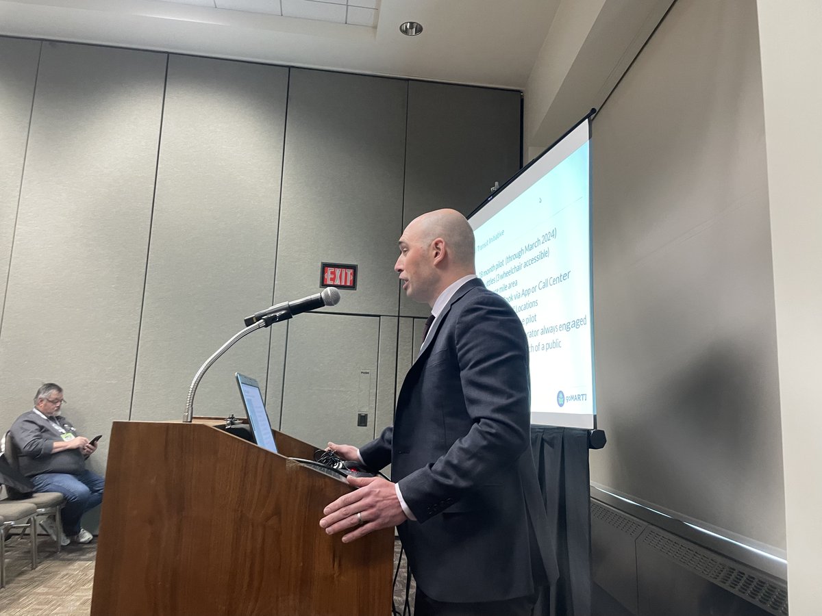 PLUM is on the move! Justin Johnson spoke today at the Minnesota Transportation Conference and Expo. 
He gave a presentation on goMARTI along with Thomas Johnson-Kaiser from <a href="/MnDOT/">Minnesota Department of Transportation</a>  and Whitney Ridlon from <a href="/IRRRB/">Iron Range Resources & Rehabilitation</a>. Yet another great event to showcase goMARTI &amp; #ruraltransit.