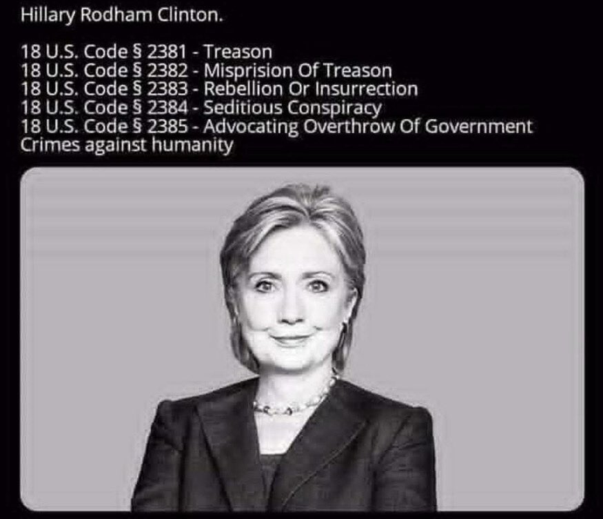 Who thinks Hillary Clinton should be arrested?