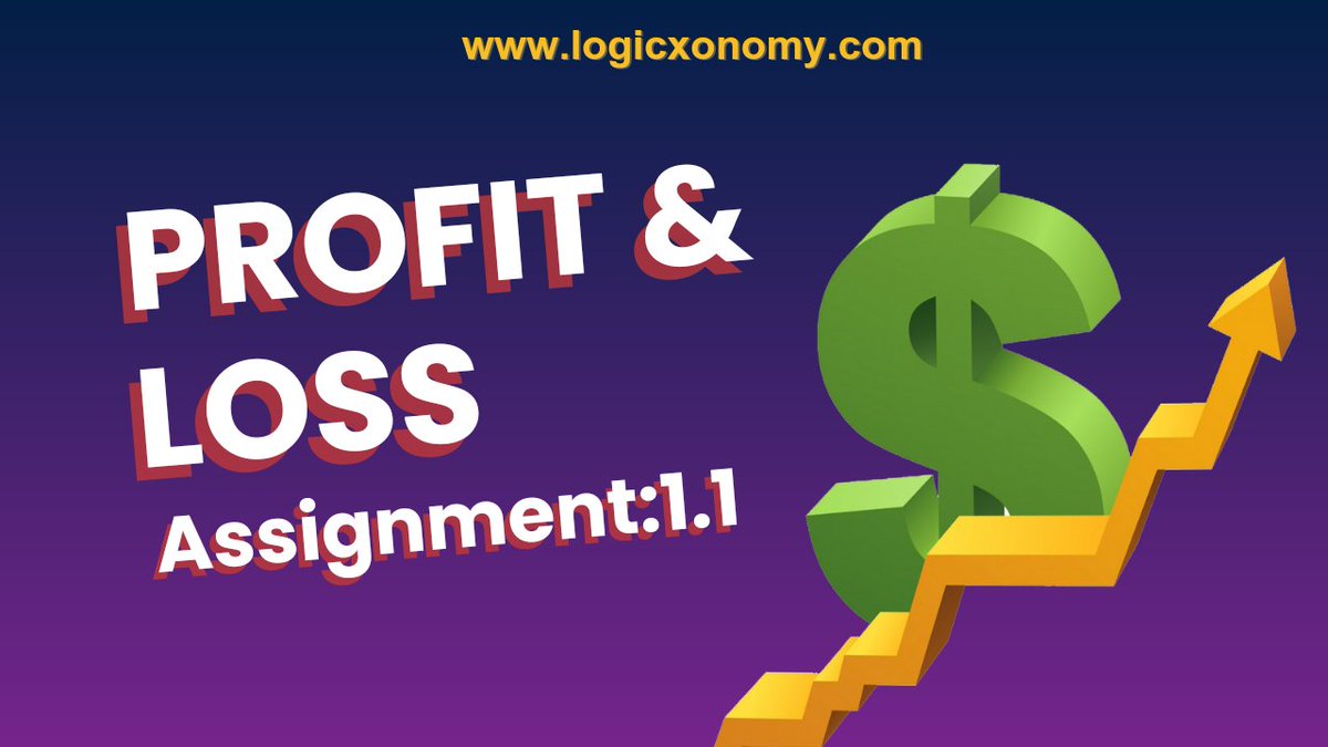 logicxonomy's tweet image. Profit and Loss Assignment- 1.1
youtu.be/lUO9Uk41Fvc
Book demo class now
#logicxonomy #profitandloss #CAT2023