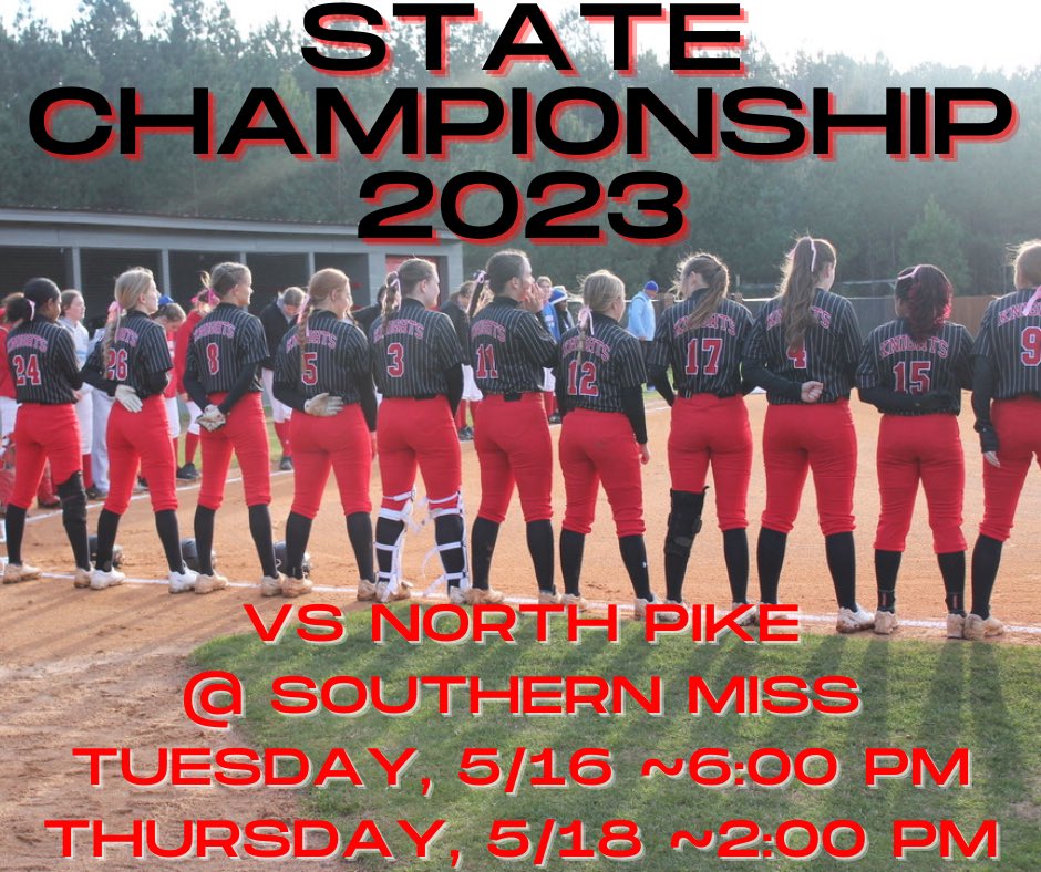 WLsoftball1's tweet photo. Come support your Lady Knights in Hattiesburg this week! 

#WLSoftball #TEAM #uKnighted https://t.co/uTTtETU9K0