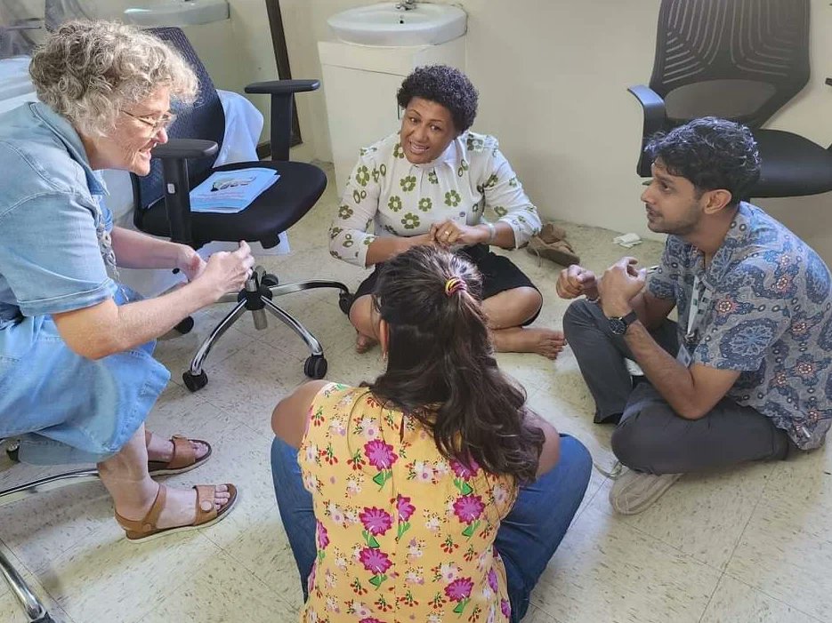 FrankHiltonOrg's tweet photo. We pride ourselves as an organization that is always learning &amp; growing. Last week our staff got to be part of the Hanen training conducted by Ms Terri Walker which will enable us to communicate better with our little clients &amp; enhance our service delivery. https://t.co/WyvCV5Q6vS