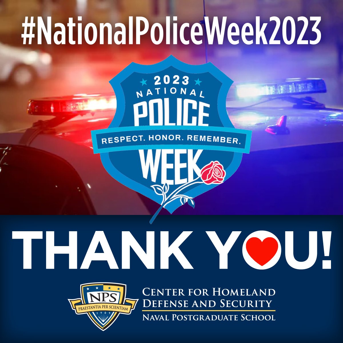 npsCHDS's tweet photo. We proudly honor #NationalPoliceWeek2023 and express our deepest appreciation for the unwavering commitment of our law enforcement heroes. Their selfless dedication and tireless efforts ensure the safety and security of our nation. https://t.co/lpFNLiYqFW