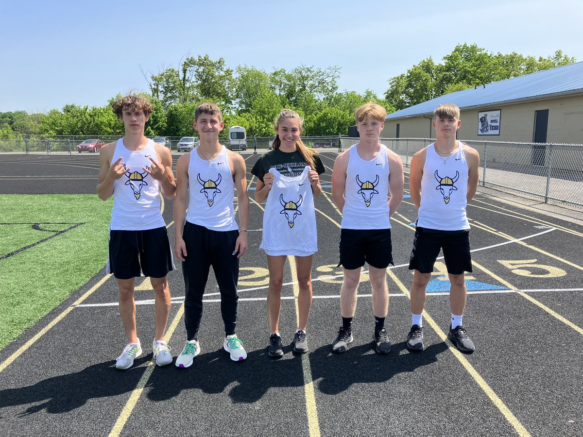 <a href="/lspeicher13/">Lauryn Speicher</a> and the 4x100 boys got their #GOATViking singlets for breaking school records at the Last Chance meet on Friday. We’ve got 3 more records in the crosshairs for #WPIALChampionship #AllOutOfBubblegum 
<a href="/matthew_essey/">Matthew Essey</a> <a href="/zachkovell/">zachary paul kovell 🎯</a> <a href="/CameronFedorka/">Cameron Fedorka</a> <a href="/Lewis_tyler2/">Tyler Lewis</a>
