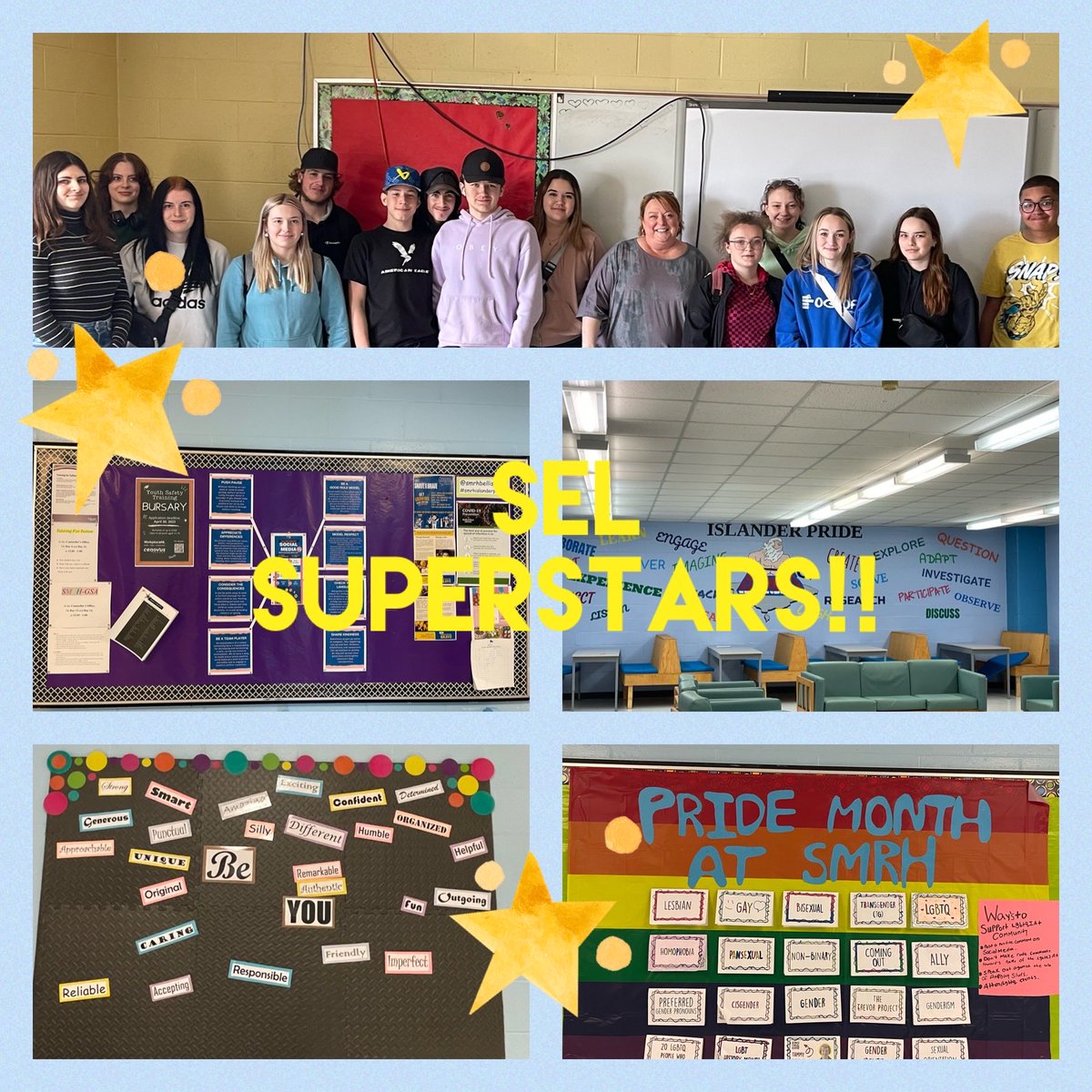⁦<a href="/smrhbellisland/">SMRH Islanders</a>⁩ students are true stars as they learn more about SEL and create warm and inclusive learning environments!! ⁦@SISNLESD⁩ ⁦<a href="/NLESDCA/">NLESD</a>⁩