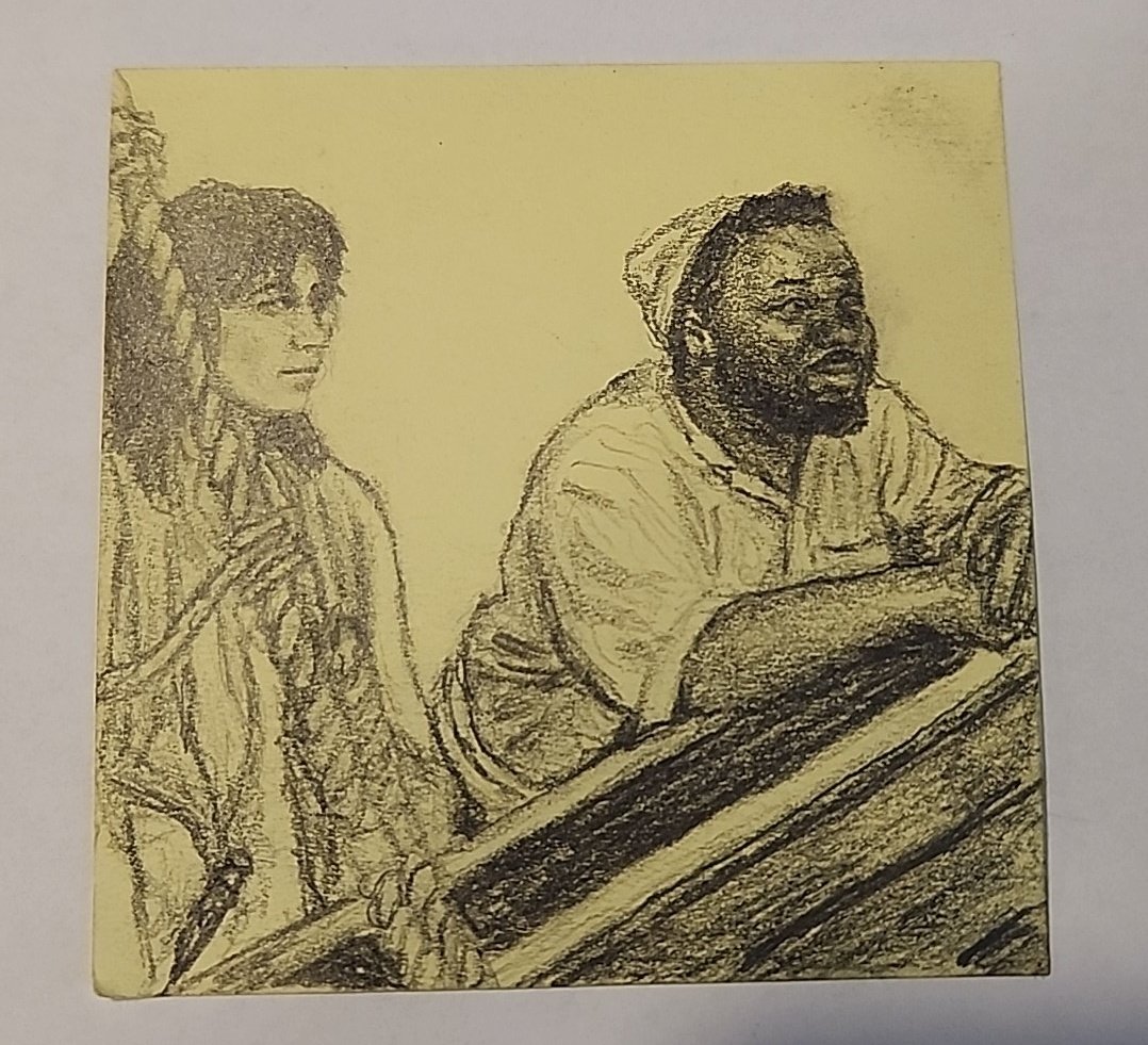 itsMFgames's tweet photo. my original #stickynotesketch by @StellarCyn just arrived and I'm ๐ฅน๐ฅน๐ฅน๐ญ photos don't capture how detailed this is.. I can't wait to frame it. thank you so much, cyn ๐ฅฐ
#OFMDfanart #TealOranges https://t.co/tFH3GphOXD