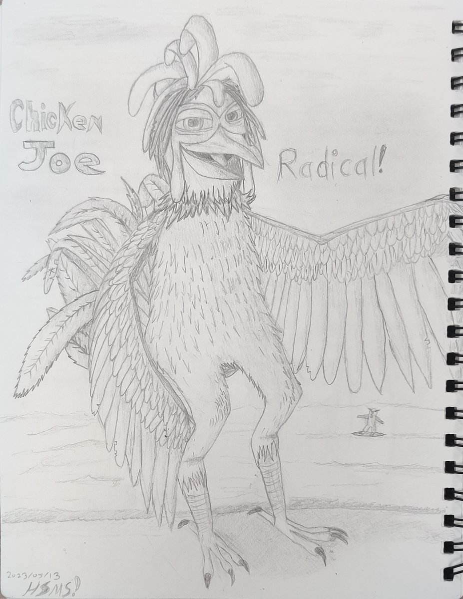 Chicken Joe is still surfing to this day! 
still looking good after so many years. Hi-his feathers though...

*becomes jealous*