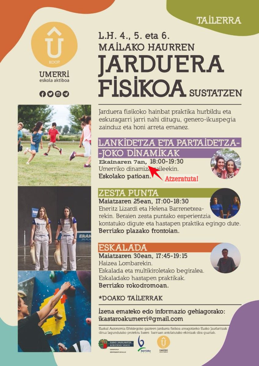 Umerri Eskola Aktiboa (@umerrieskola) on Twitter photo 