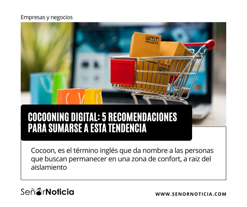noticia_sr's tweet photo. Conoce más 👉 https://t.co/metpakWkMf
#Ecomsur, comparte algunos consejos estratégicos para los negocios que deseen sumarse a la tendencia del 𝗰𝗼𝗰𝗼𝗼𝗻𝗶𝗻𝗴
#Cocooning #ecommerce #fullcomerce #tendencias #comercioeléctronico #CAPECE https://t.co/qUcsl2O3uY