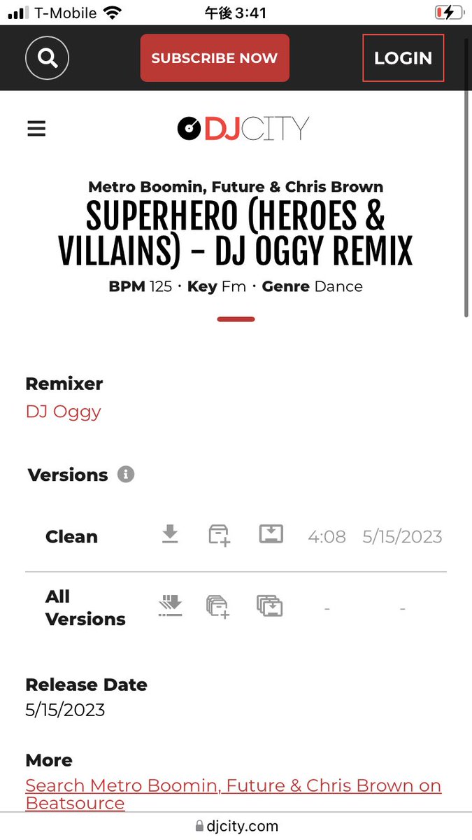 Thank you for sharing <a href="/DJcity/">DJcity</a> <a href="/DJcityJapan/">DJcity Japan</a> djcity.com/records/130152 #superhero #dance #house #remix #metroboomin #future #chrisbrown