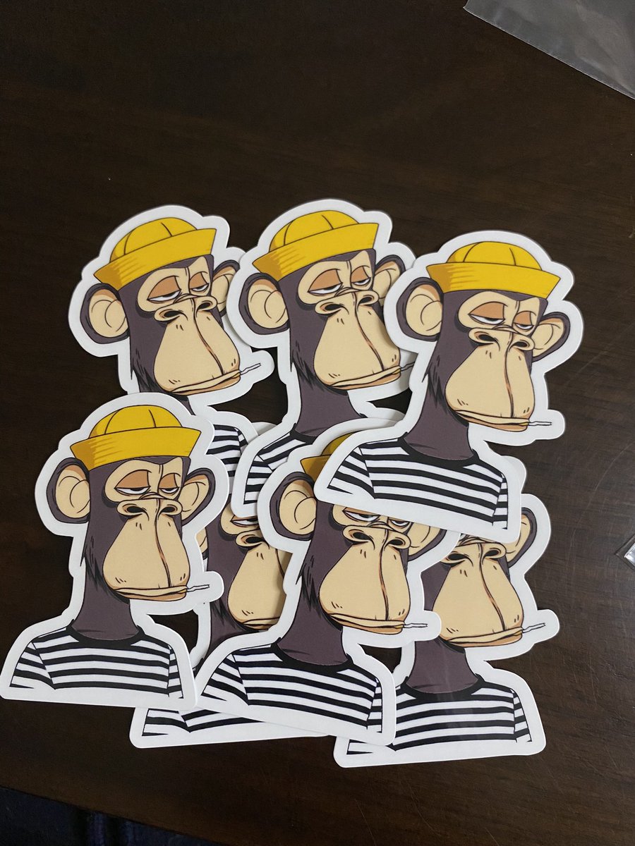 My goal is to make enough stickers to join the <a href="/BoredApeYC/">Bored Ape Yacht Club 🍌</a> ! 🦍

Anyone need some stickers?! Here are some of my past work 😊

#bayc #BoredApeYC #stickers