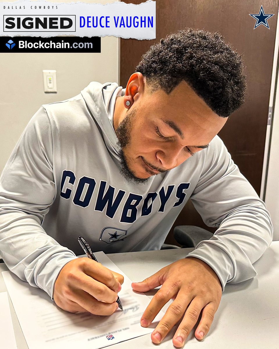 dallascowboys's tweet image. Pen. ✍️
Paper. 📃
Cowboys. 🏈

#DallasCowboys | @blockchain