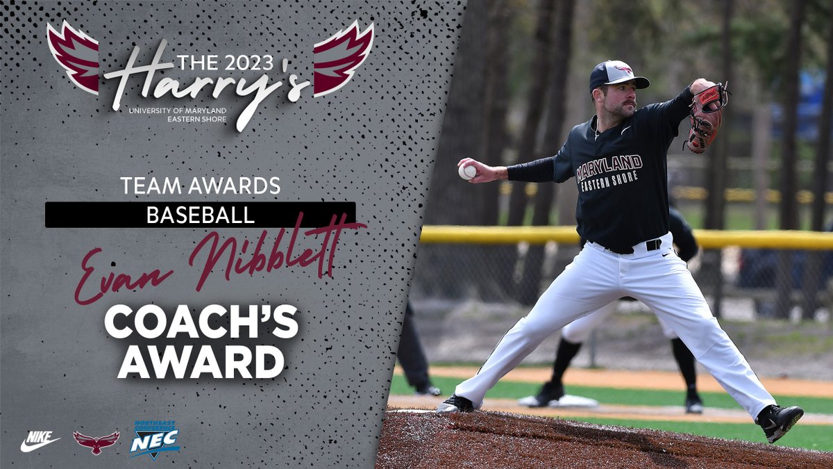 UMESHawkSports's tweet photo. Turning the page to @ESHawksBase ! First up, congratulations to Coach's Award winner, Evan Nibblett! #HawkPride https://t.co/WTAPQmZD7J