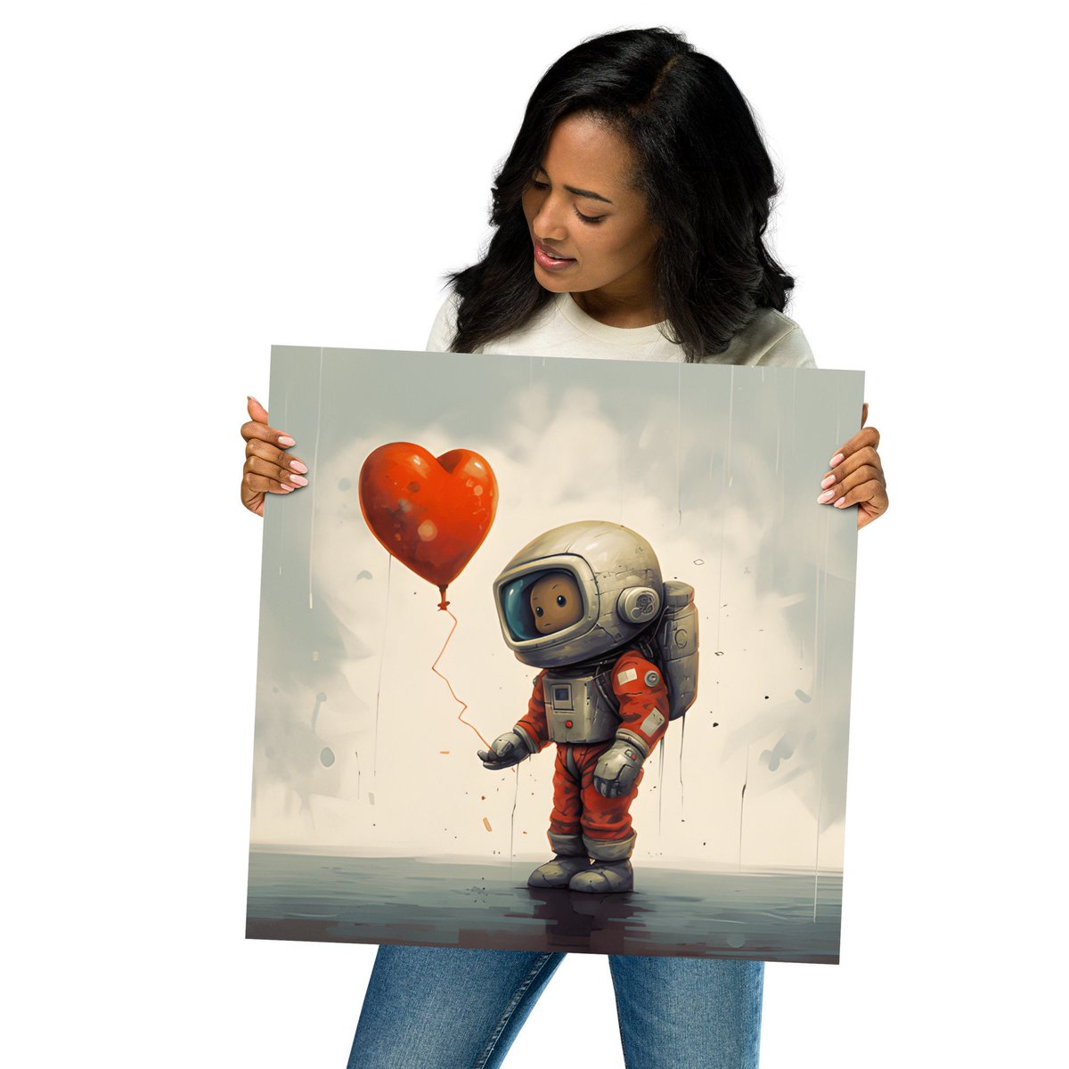 Excited to share the latest addition to my #etsy shop: Space Suit Lover Poster | Unique Portrait | Heart Balloon Art etsy.me/42Du4Wp #spacesuit #loverprint #loverposter #heartballoon #spacethemed #uniquedesign #museumquality #homedecor #wallart