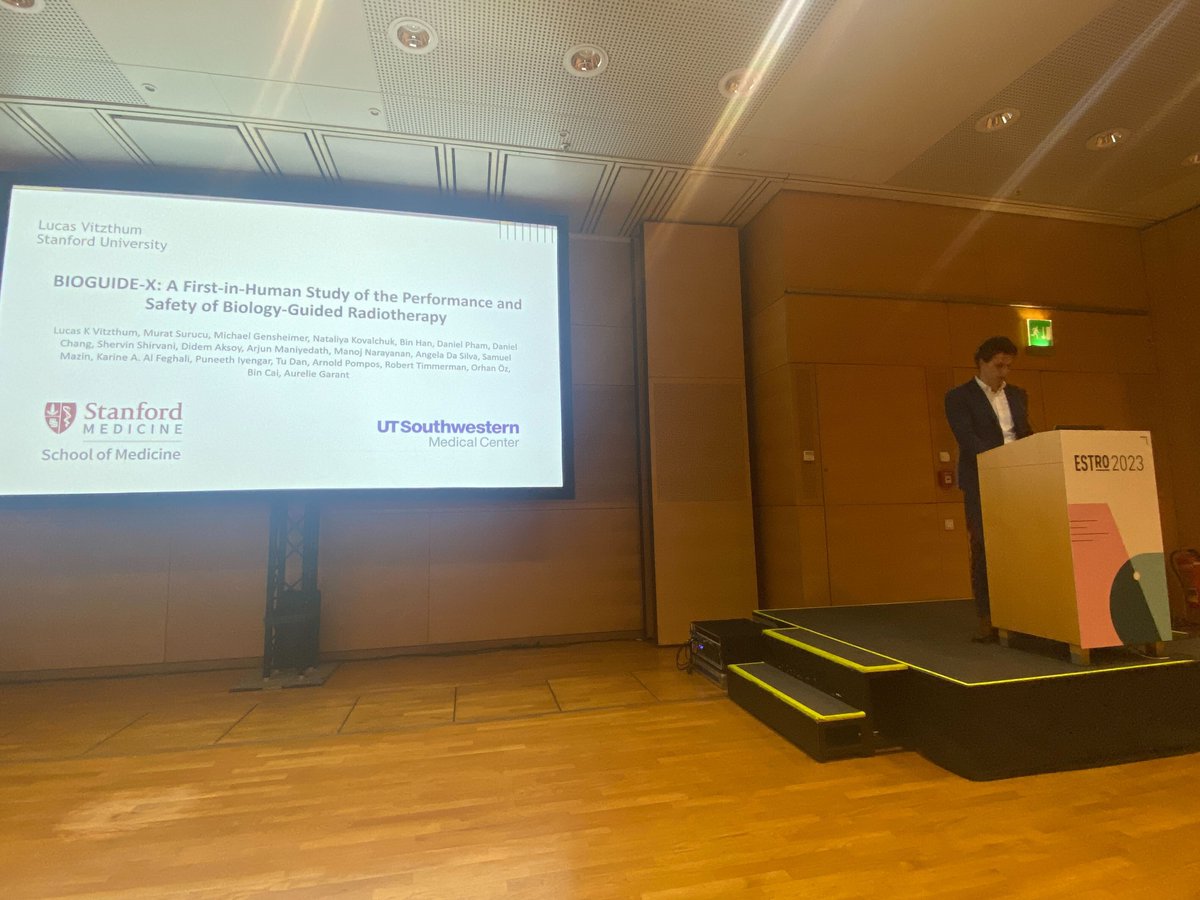 reflexionmed's tweet photo. Great presentation at #ESTRO23 today by @lukevitzthum from @StanfordRadOnc! This was the first presentation of BIOGUIDE-X: A First-in-Human Study of the Performance and Safety of Biology-Guided Radiotherapy. https://t.co/gOI7nfCM0R