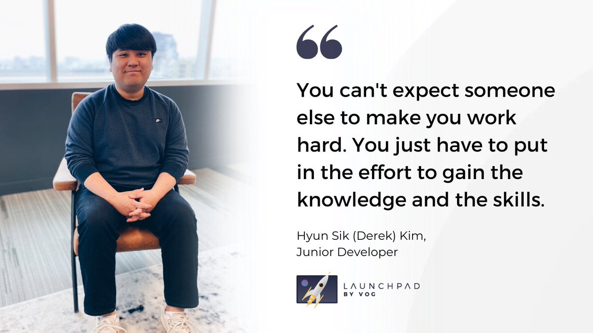 LaunchpadByVog's tweet photo. We’re excited to share the story of one of our recent Launchpad graduates, Derek Kim! Derek is a Junior iOS Developer who completed our iOS Developer program and has impressed us with his dedication and motivation.

Congratulations, and best of luck on your coding journey! https://t.co/0vzHKw1guS