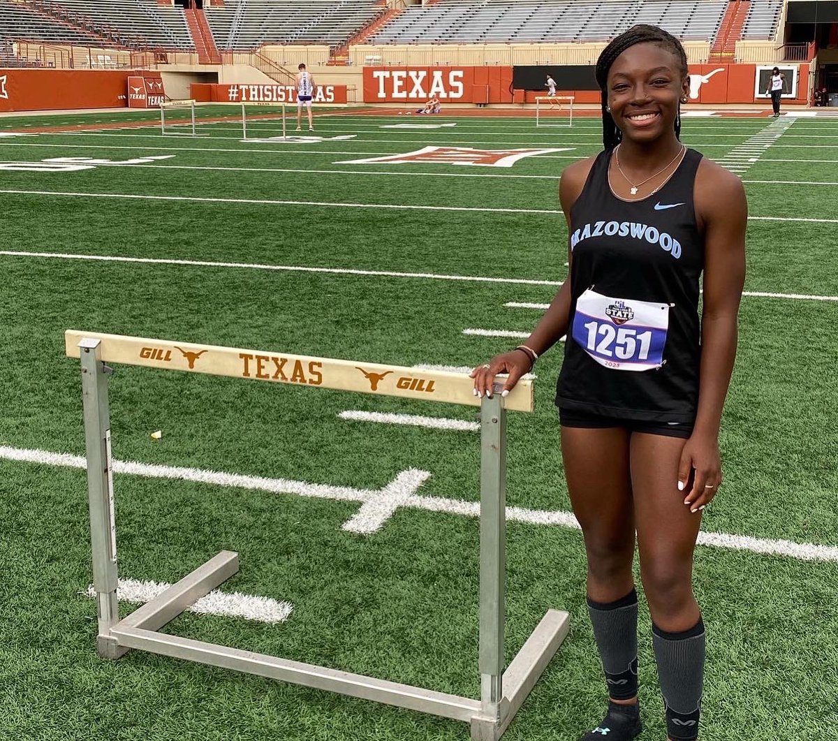 After 3 long years I made it to state! Thank God!!! Didn’t jump the way I wanted to but being there was enough. Feels good to be 8th in the state tho🤭 
End of season stats
Triple jump: 39.7 1/2
100m: 12.2
200m: 25.99
#statetrackmeet #AGTG <a href="/LadyBucTrack/">Brazoswood Girls Track & Field</a>