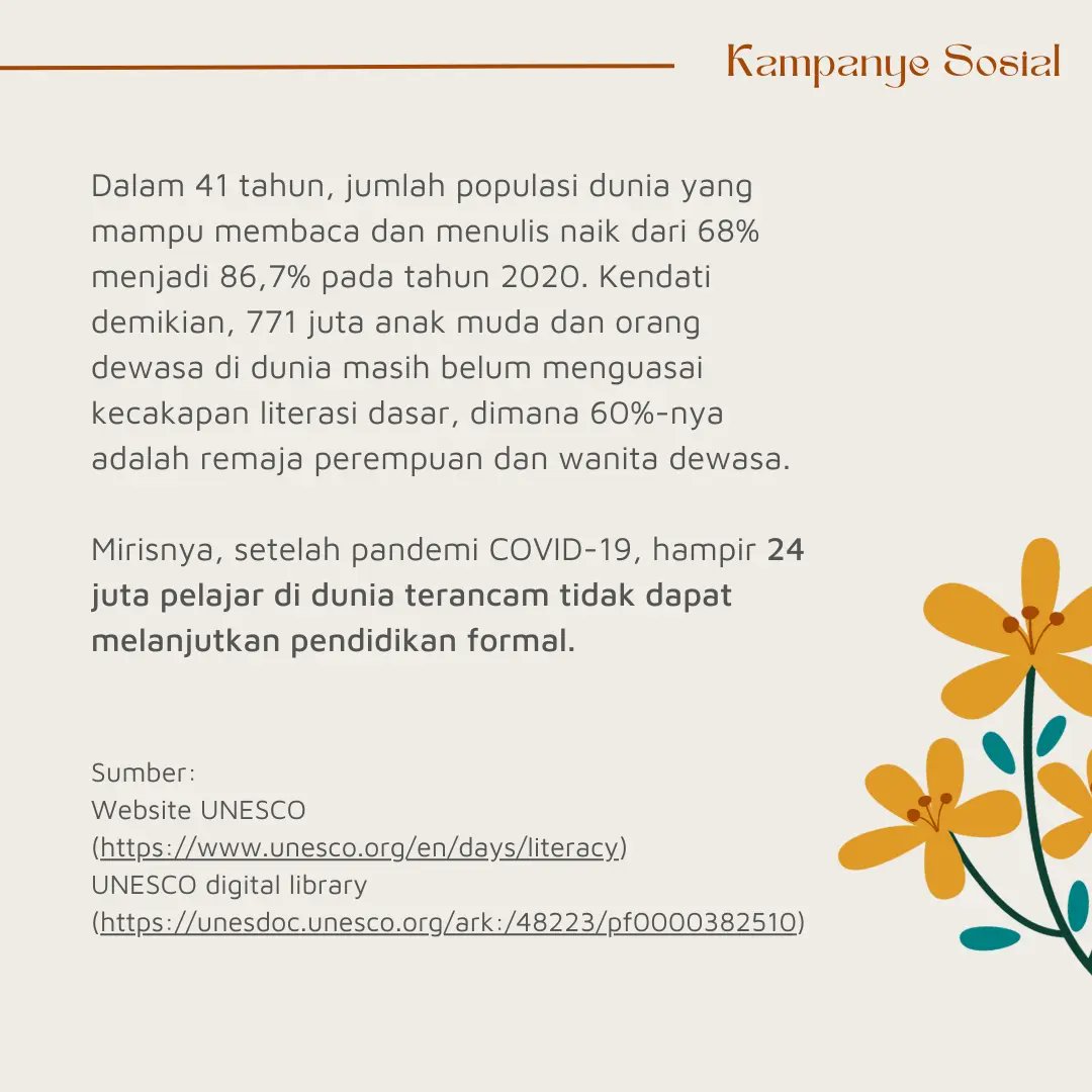 FirstaZS's tweet photo. Dengan membiasakan budaya literasi yang baik, kita dapat memiliki wawasan yang luas dan membentuk pola pikir kritis. Penting bagi generasi muda membiasakan budaya literasi sejak dini.

@LPDP_RI
#DiriUntukNegeri
#GandaAksata
#PK203
#AkuPastiMengabdi
#SDMUnggulIndonesiaMaju https://t.co/1AEimIe6Pv