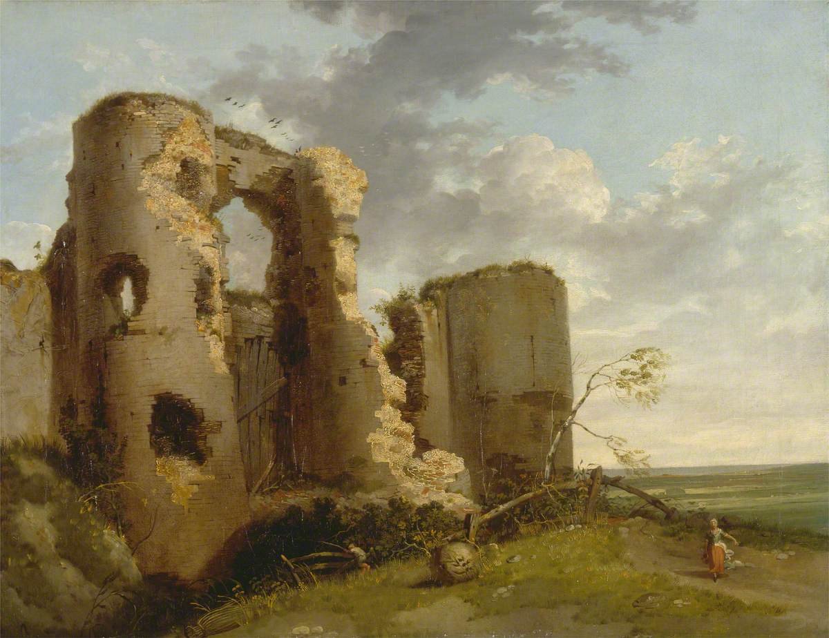 👀 Been having a bit of a mooch round on Art UK came across this depiction of Pevensey Castle!

🖼️ John Hamilton Mortimer, 'West Gate of Pevensey Castle, Sussex', c1773-4. 

📍In the collections at the Yale Center for British Art.

#Sussex #art #arthistory #castles