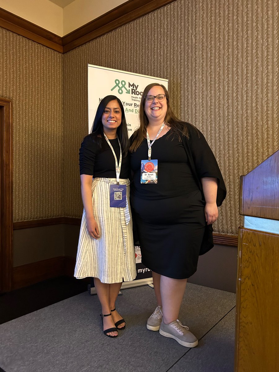 TaniyaNagpal11's tweet photo. It’s been facilitating panels on panels from the students and new professionals panel to the are you a competent doc panel, and it’s all been great! Also an absolute pleasure presenting with Dr. Nutter this morning on weight stigma for the Obesity Training at #COS23 @ObesityCan https://t.co/dyP4yBxfyq