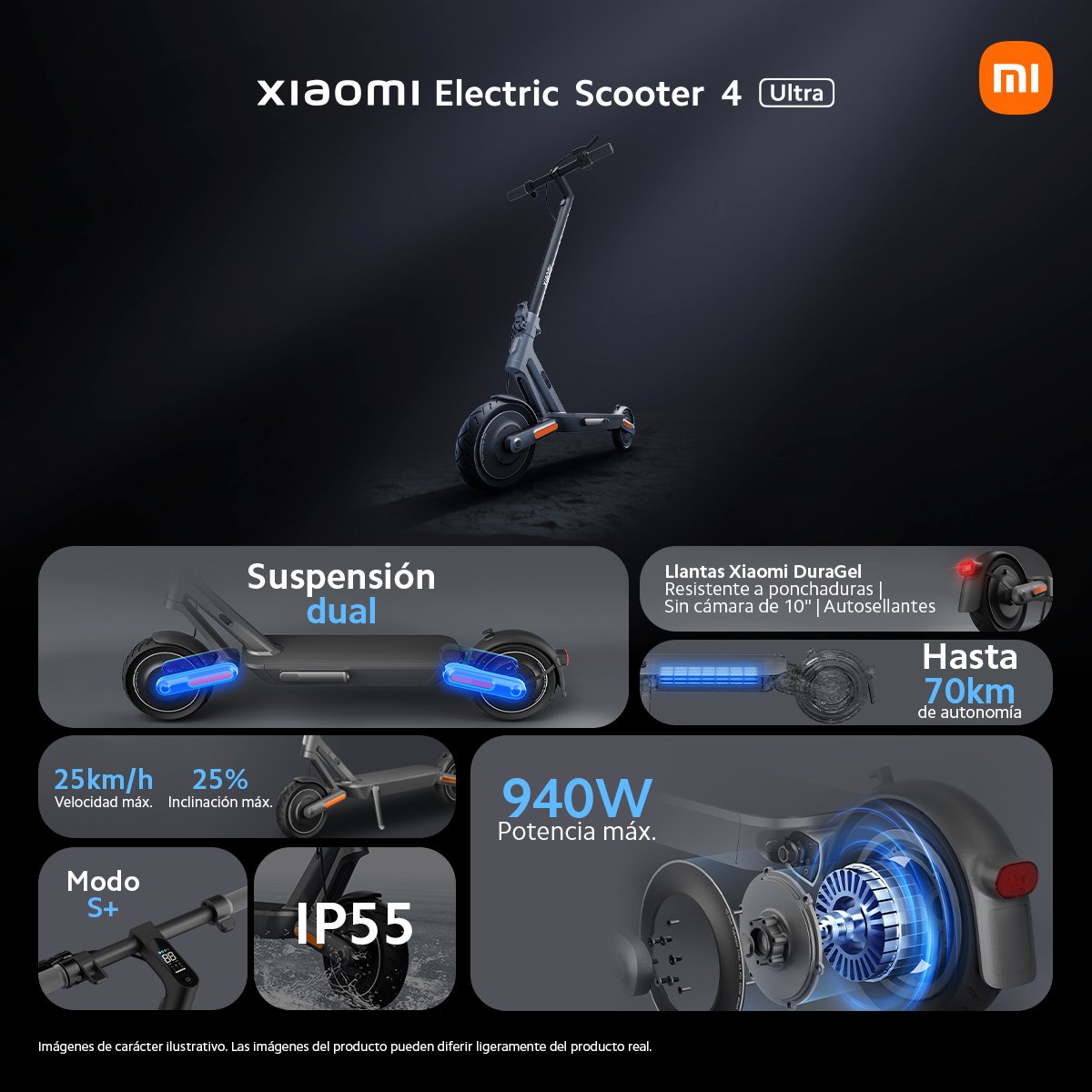 Xiaomi Electric Scooter 4 Ultra - Hasta 70 km