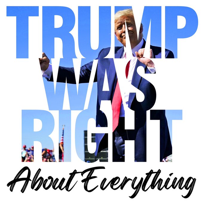 #PresidentTrumpWasRIGHTAboutEVERYTHING!!! #TRUMP2023 #MAGA #FREEDOM #SAVEAMERICA #BRINGTRUMPBACK NOW!!! #WWG1WGA 😎🇺🇸🦅❤️🤍💙🥰