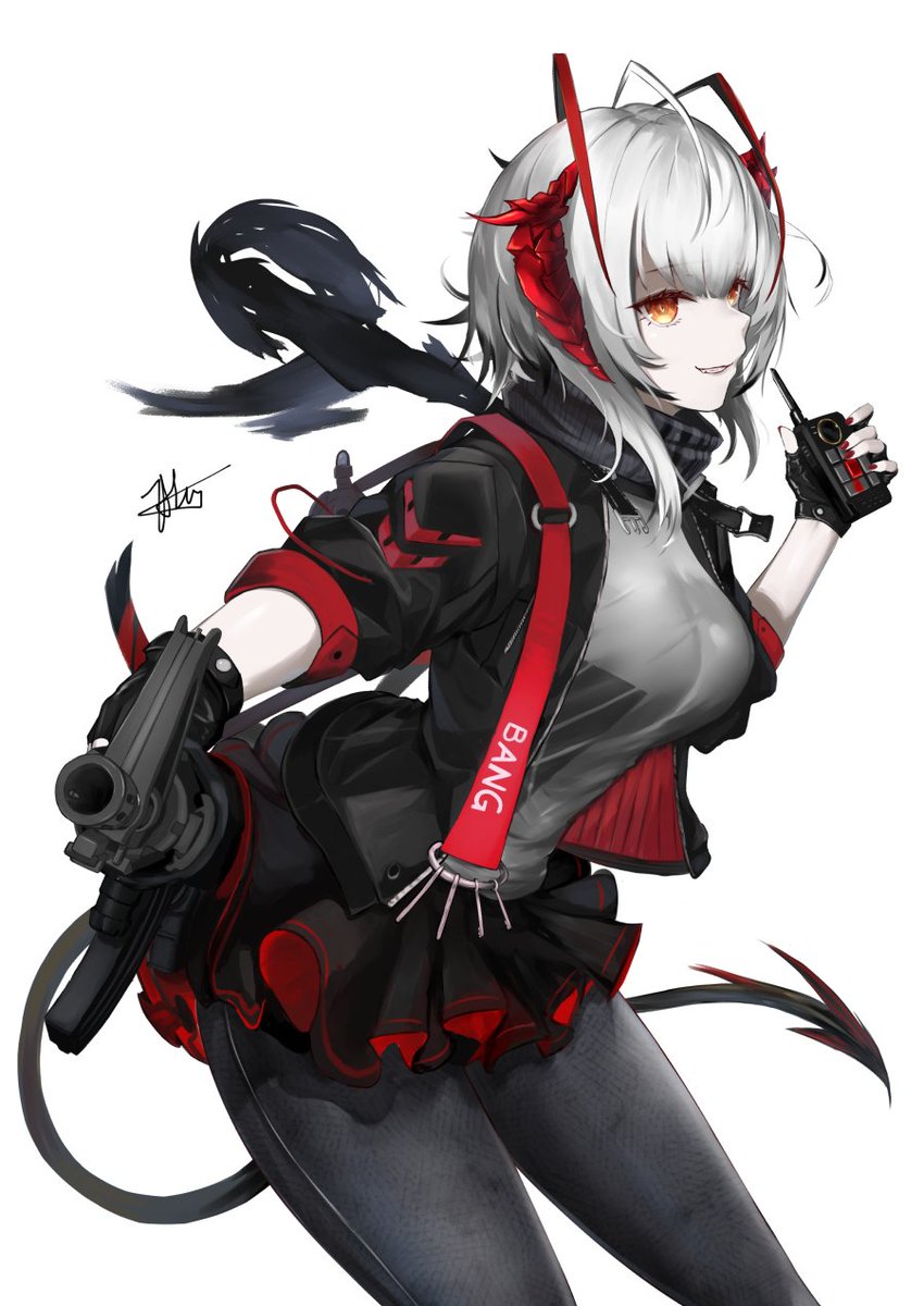 「美少女と銃器」|炎ワ木🔥🌲のイラスト