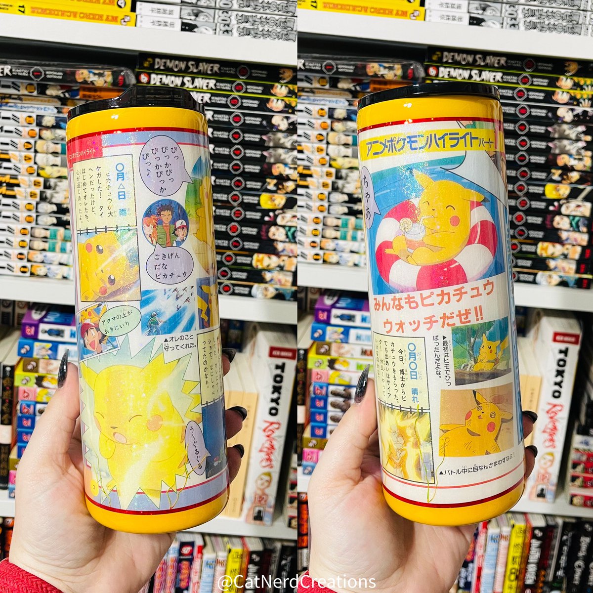 CatNerdCreates's tweet photo. I’ll be adding some leftover bottles to the shop this evening! They will be available at 7:30 PM (CST)✨

#customtumbler #SailorMoon #dbz #pokemon #DragonBall https://t.co/QZmbPMqzQD
