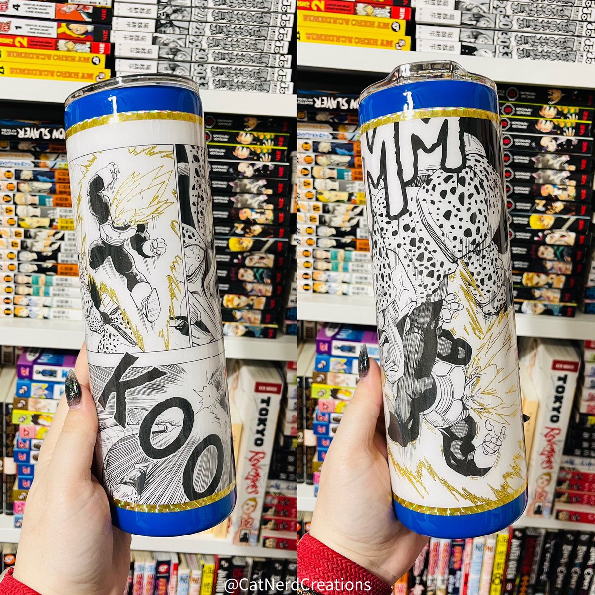 CatNerdCreates's tweet photo. I’ll be adding some leftover bottles to the shop this evening! They will be available at 7:30 PM (CST)✨

#customtumbler #SailorMoon #dbz #pokemon #DragonBall https://t.co/QZmbPMqzQD