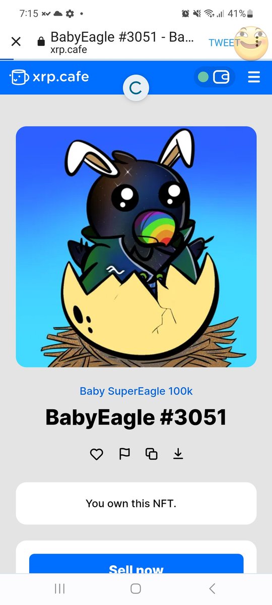 Judz0984's tweet image. Thanks thanks @2Cold_XRPL for this cute baby eagle. Waiting for our @thesgbpride. Yipeee... Better to hold @thesgbpride and @AstuteScholarz it pays to hold.