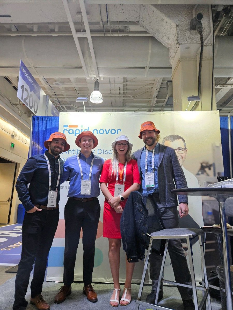 rapidnovor's tweet photo. Come check out our new bucket hat swag at #PEGS23 @PEGSboston! Visit Booth 1206 to get yours &amp; learn about our #proteinsequencing &amp; #antibodydiscovery solutions! #denovoseq #proteomics #bioinformatics #nextgenproteinseq https://t.co/SLSNv3xp1e