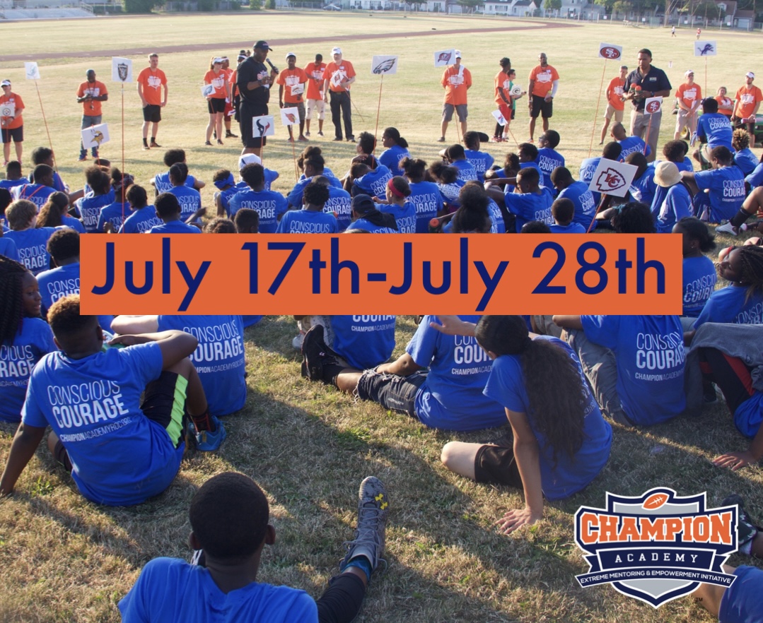 Save the date! Champion Academy Member Orientation will be July 17th-July28th and we need your support! 

Please check out championacademyroc.org/volunteer
to view volunteer opportunities for the summer!