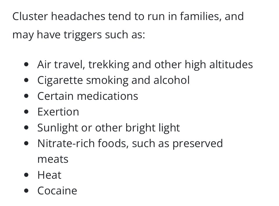 Cluster headaches are the most Studio 54 of all the headache types