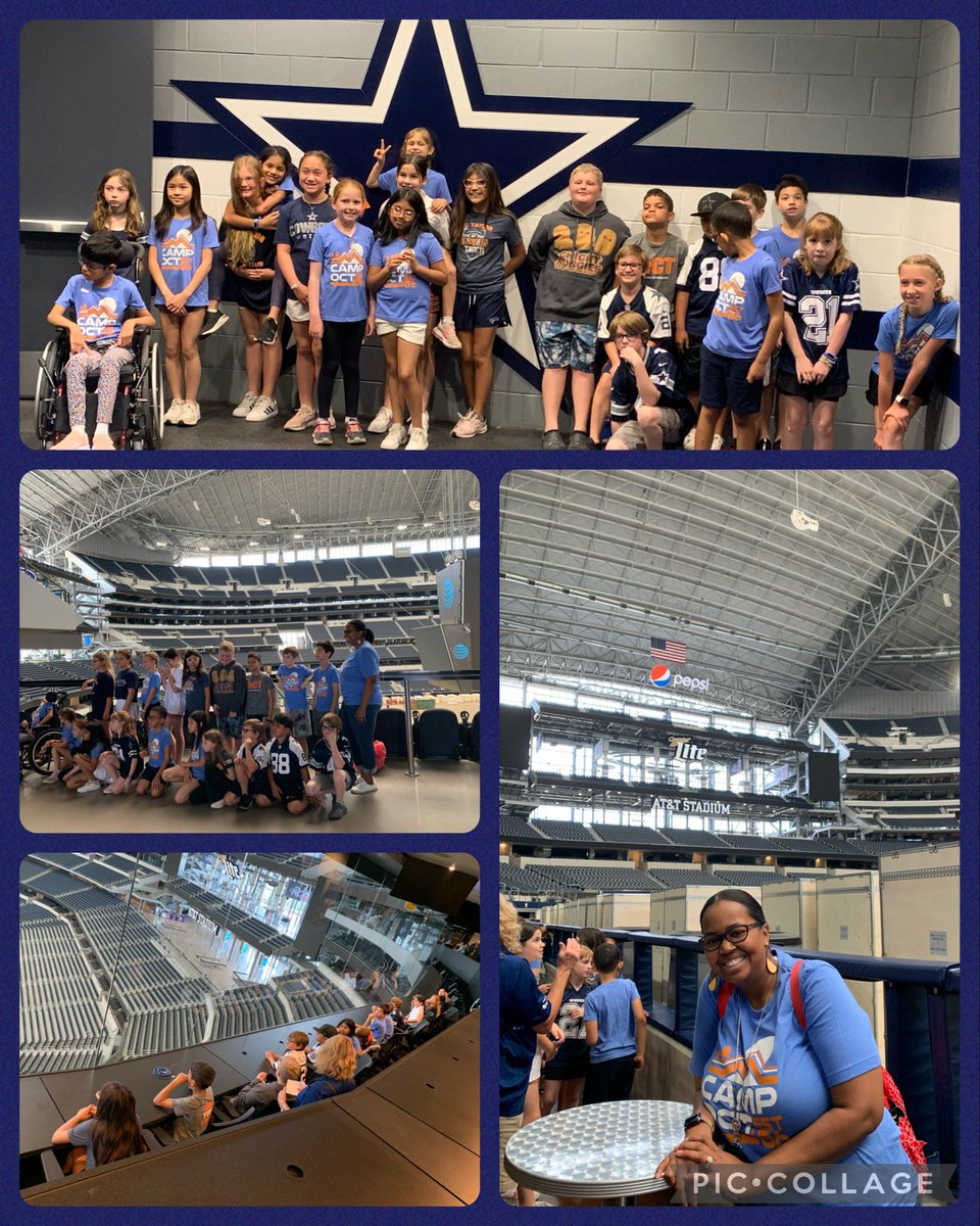 ⭐️🤠🏈We had an amazing time today on our VIP tour of the stadium! We saw the cheerleaders & players locker rooms, press box, media room, field, suites, and so much more. What a fun way to begin our wrap up of the year. #CampOCT #OCT4U