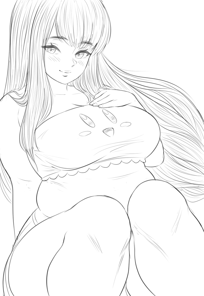 otherbenpai's tweet photo. A Charlotte sketch.
I've felt like my art's been getting a bit stale recently so I want to try doing more with posing and composition. https://t.co/0pRSmkfc4P