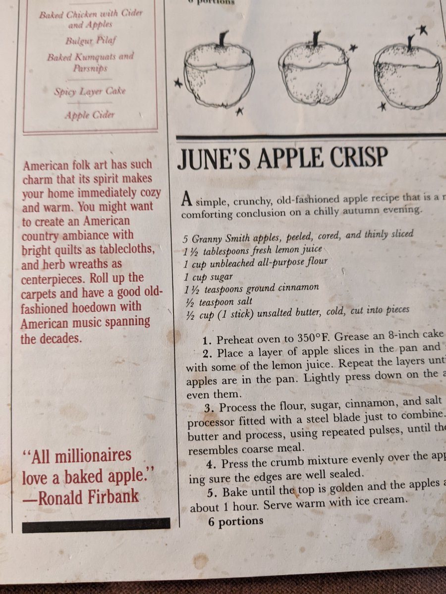 PamelaPKelly's tweet photo. While using up some older apples in this recipe from @Silver_Palate, had forgotten about the quote in lower left &amp; wanted to share;): @DaveRamsey  @EntreLeadership @GeorgeKamel @RachelCruze @johndeloney Happy cooking!:) https://t.co/kV1vIM8Up5
