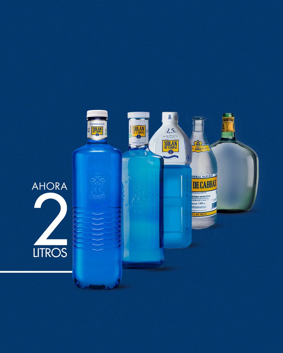 La vida no se detiene y, en Solán de Cabras, evolucionamos con ella. Nueva  botella 2L. Nuevos momentos.