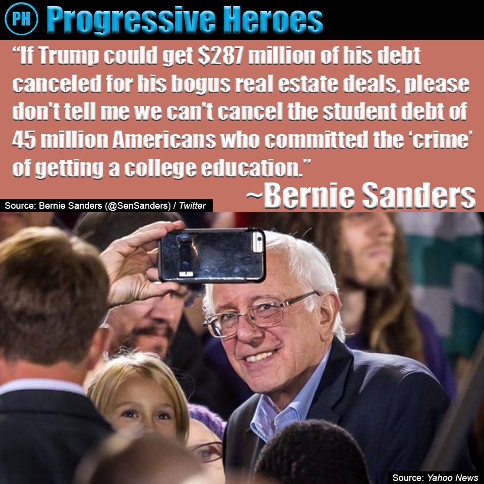 BernieSandersFC's tweet image. #BernieSanders #Bernie2016 #Bernie2020 #Bernie2024 #CancelStudentDebt #CancelStudentLoan #CancelStudentLoanDebt #NotMeUs #FeelTheBern