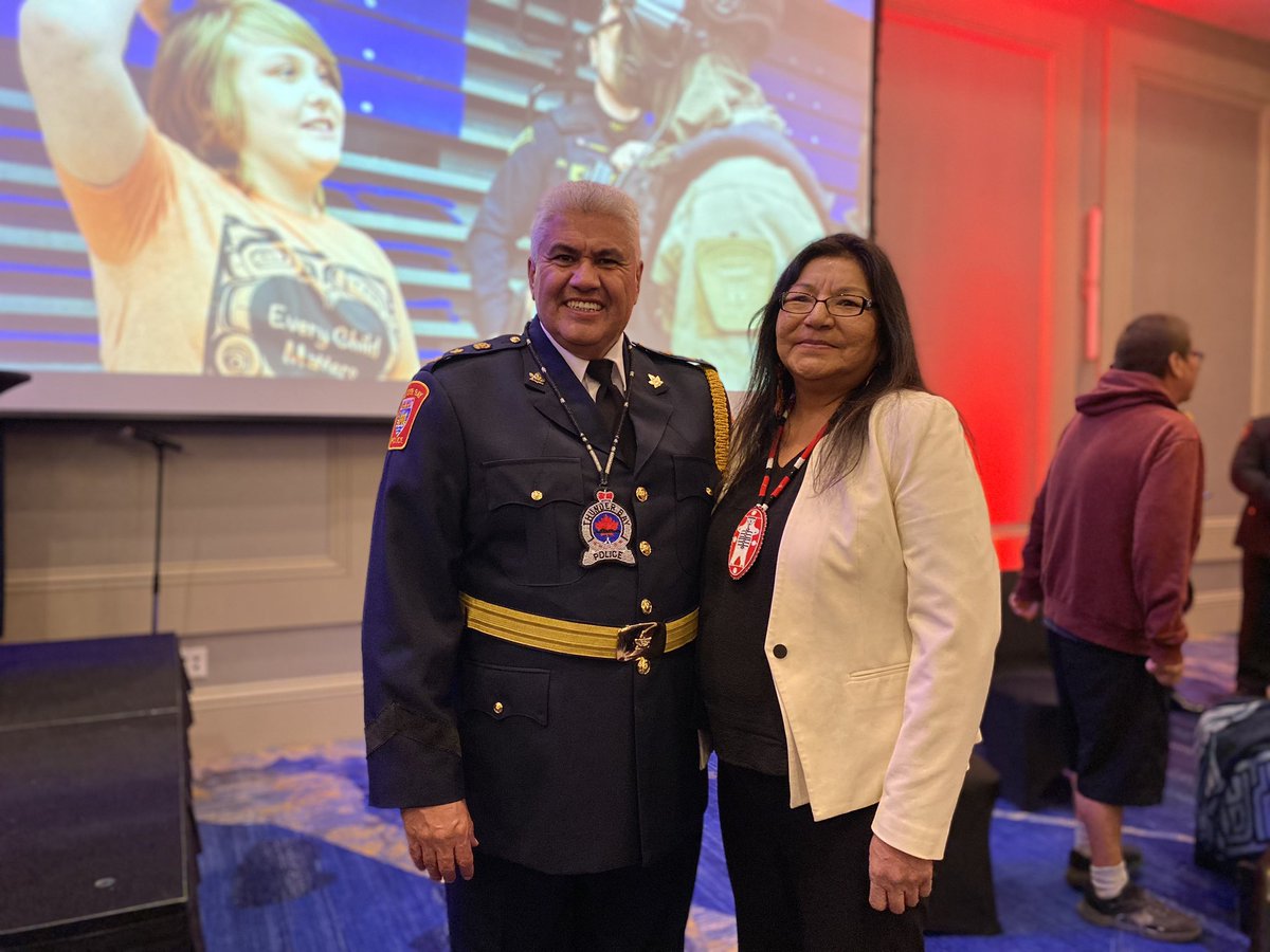 I represented Nishnawbe Aski Nation at the change in command ceremony held today for Thunder Bay Police Services new Chief of Police Darcy Fleury, to welcome him and reiterate the message that we must work together to change how the Indigenous community is served, for justice.